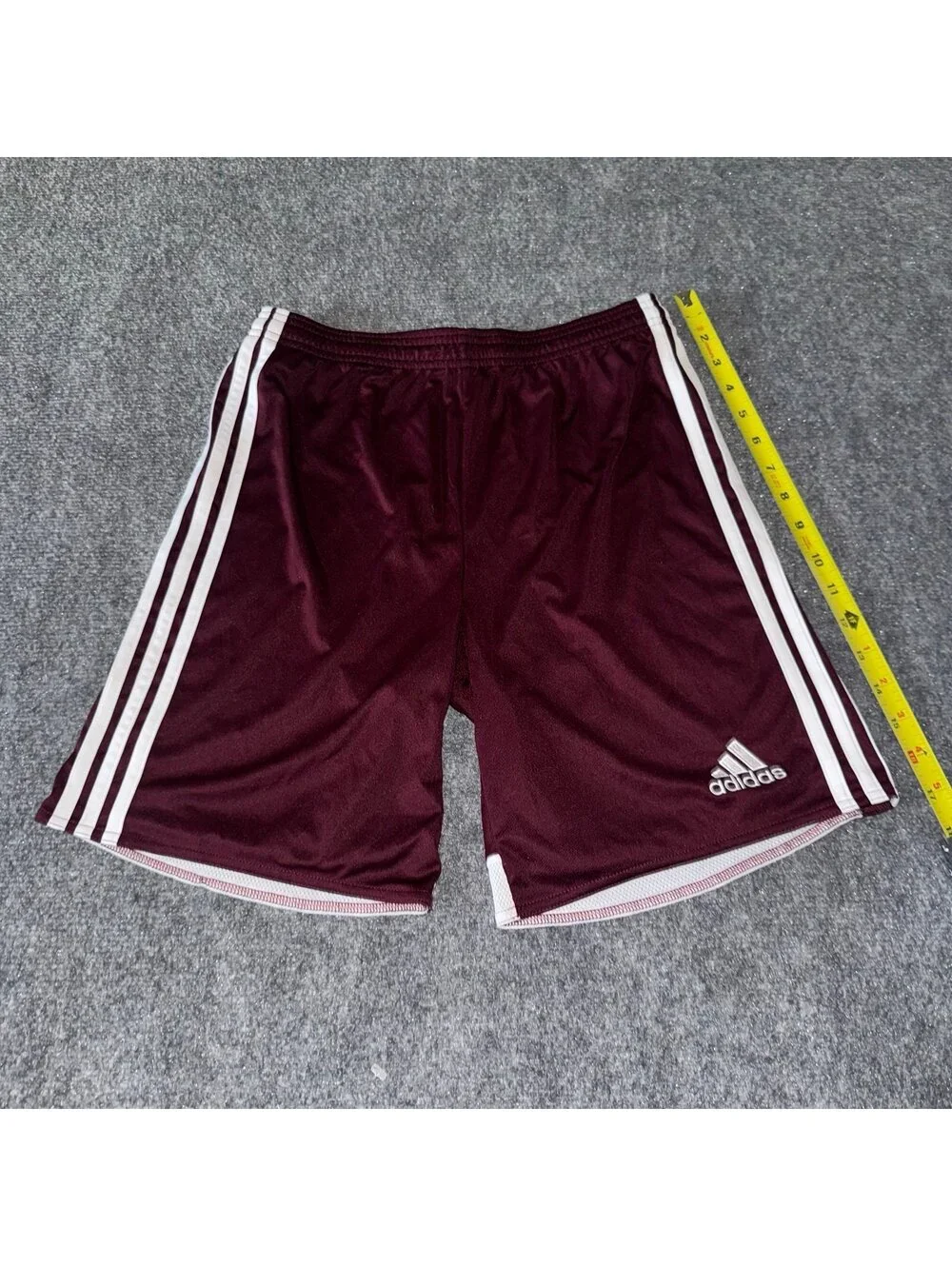Adidas Burgundy Athletic Soccer Shorts Mens MD Vtg y2k 90s Rare